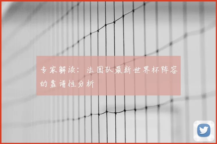 专家解读：法国队最新世界杯阵容的靠谱性分析